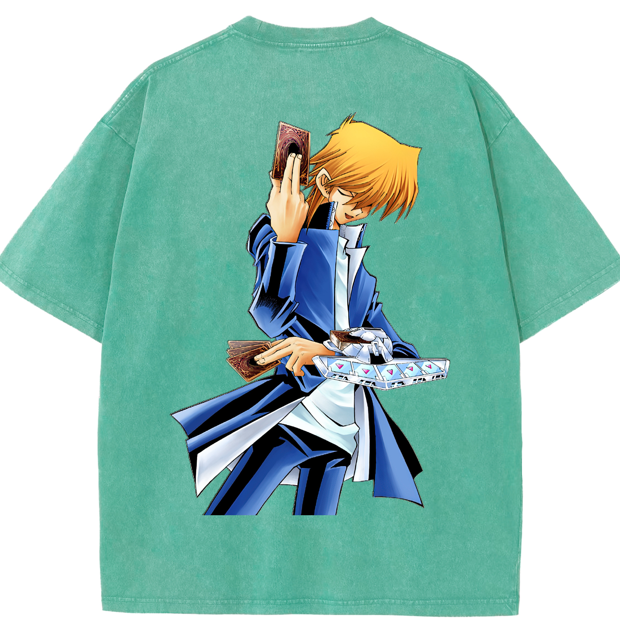 （画像用） 遊☆戯☆王 Yu-Gi-Oh! 綿100% ヴィンテージ風 半袖Tシャツ（背面プリント）